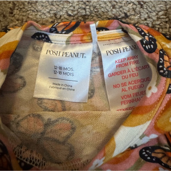 Posh Peanut Retro Monarch Butterfly Print Set - Picture 5 of 6